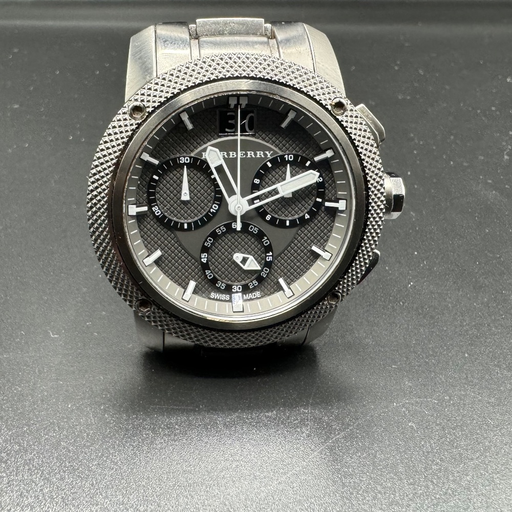 Burberry Men's BU9801 Chronograph Black Stainless Steel Watch